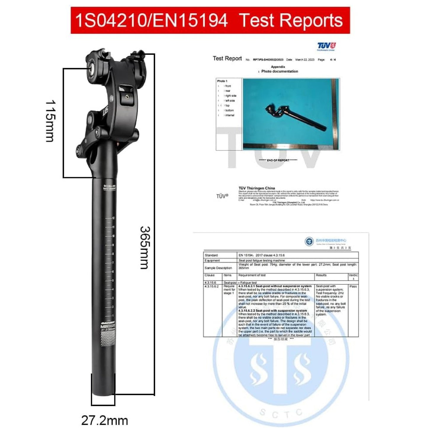 BumpStop Suspension Seat Post
