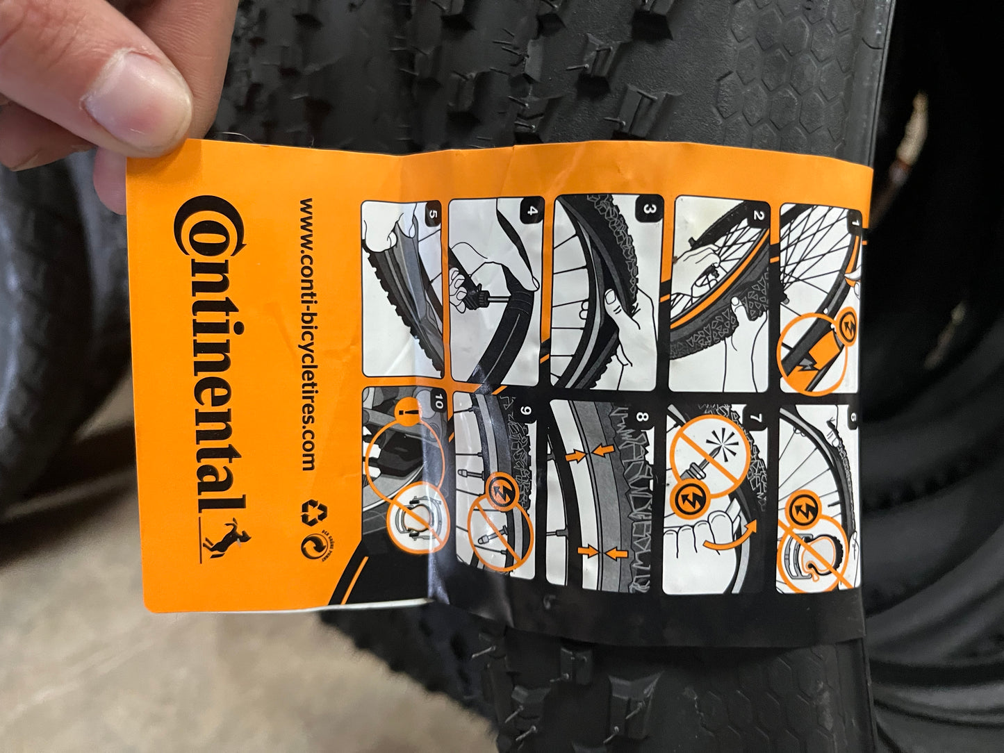 26 x 2.2 Mountain Bike Tire - Continental CrossKing 26x2.2 Tire, 55-559 Bicycle Tire