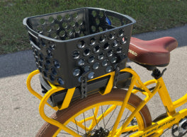 EBike Bicycle Basket, Dairyman Universal Rear Bicycle Basket, E-Bike Basket