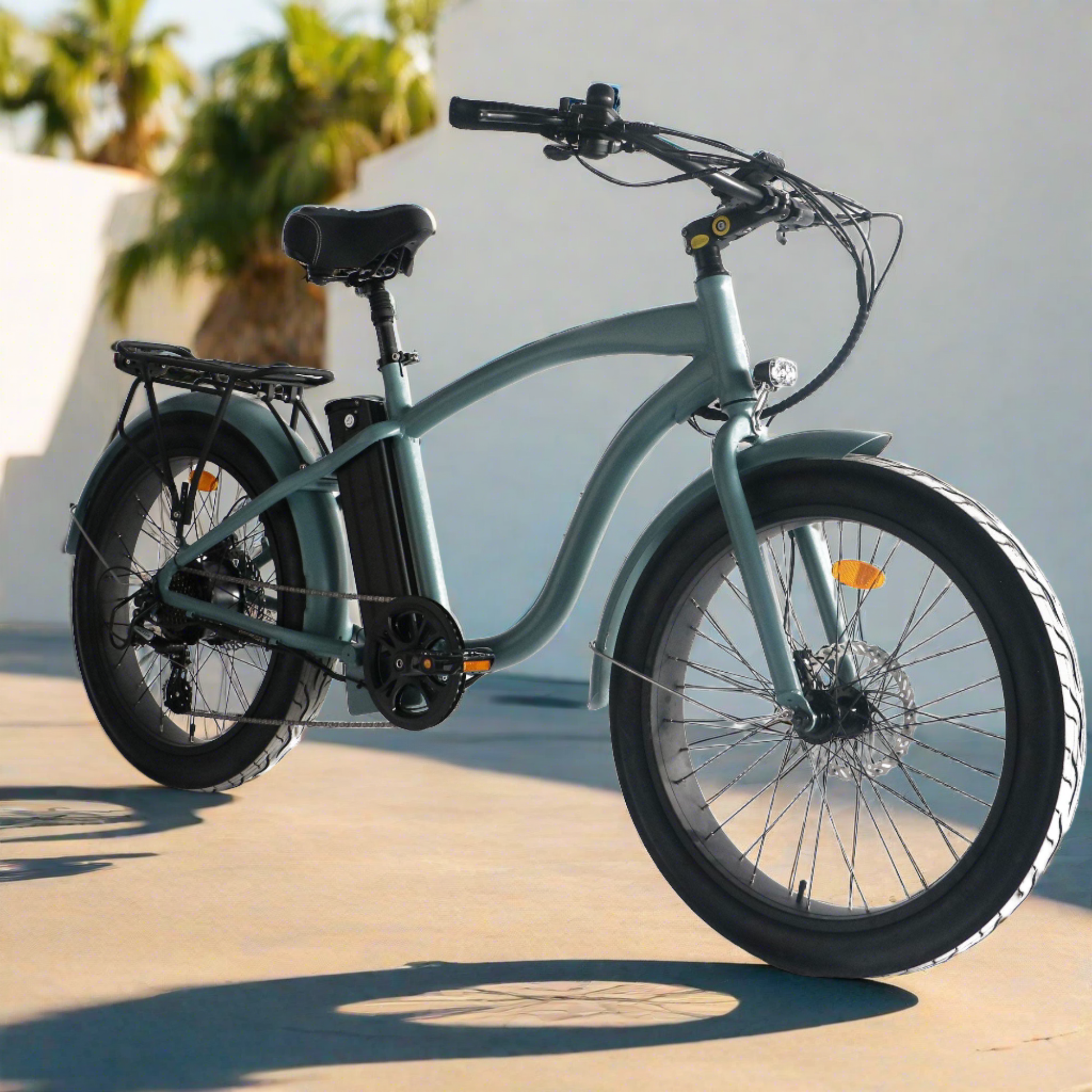 Motorized beach cruiser bicycle shop
