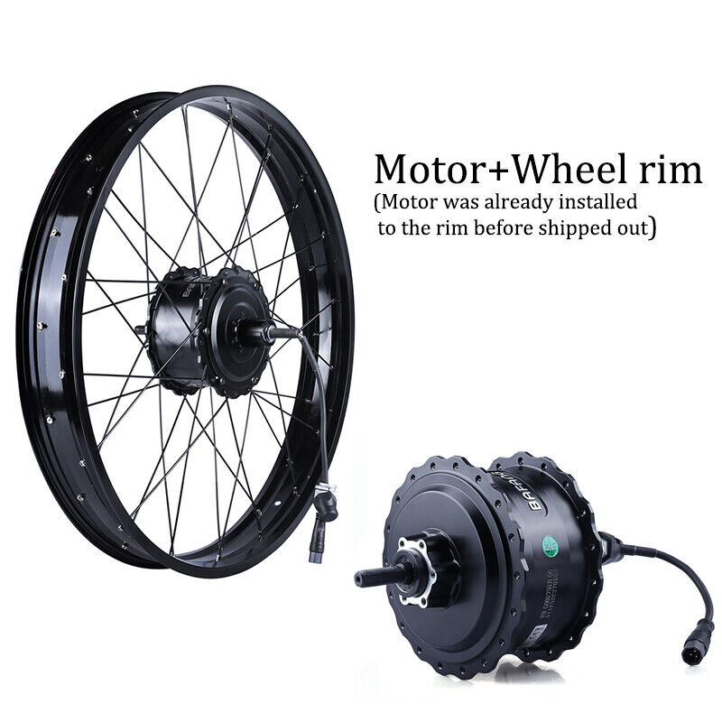 24x3 Rear Wheel Assembly - 52V 750W Bafang motor