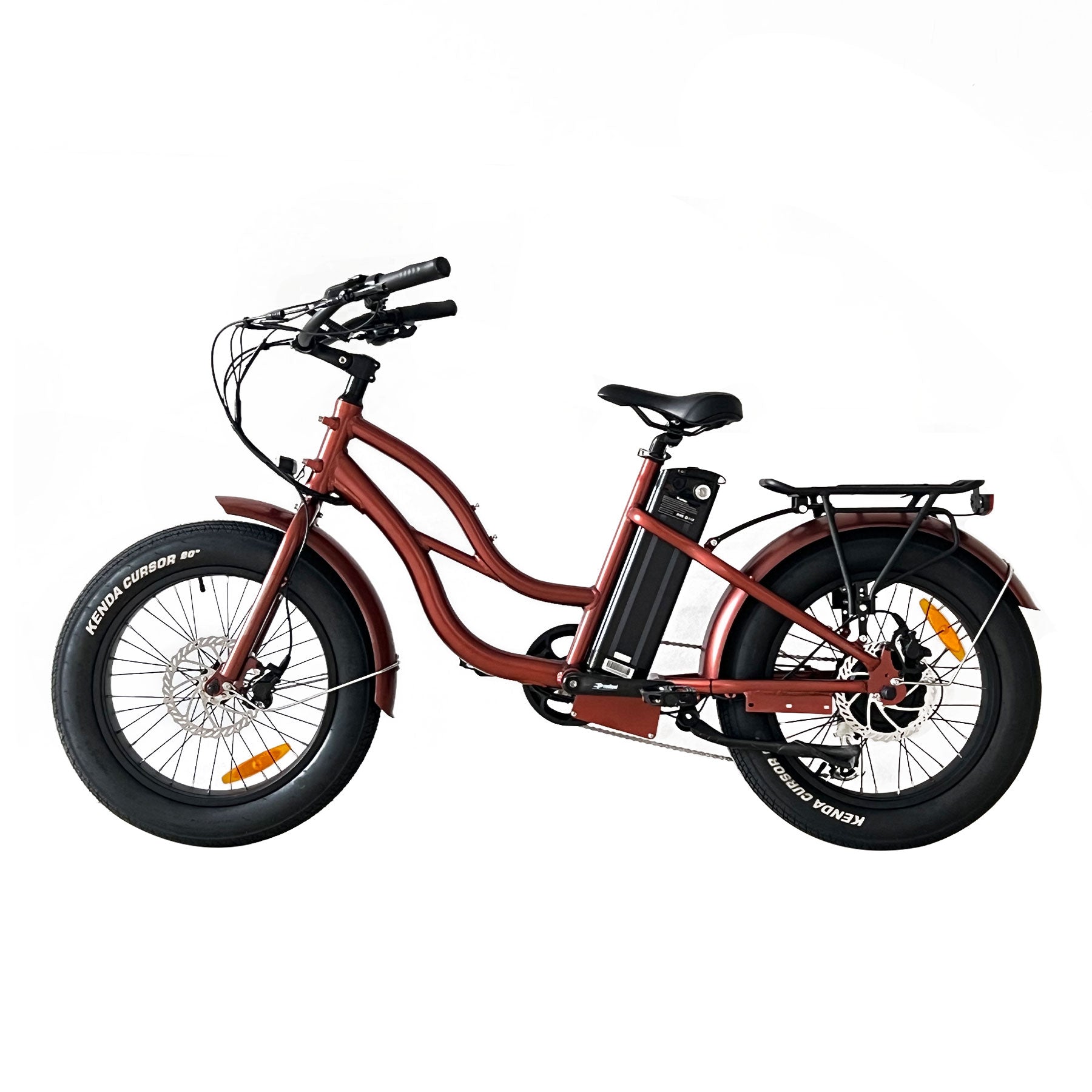 Step Thru Mini 20x4 52v Beach Cruiser Electric Bike Coastal